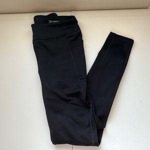 Workout pants with fleece inside